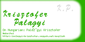 krisztofer palagyi business card